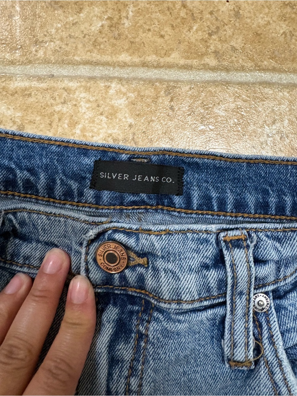 High Rise Straight Leg Jeans - Picture 2 of 6
